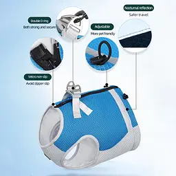 Літній охолоджувальний жилет для собак Derby Summer Dog Cooling Vest PPA0116-4, Blue, XL - мініатюра 4