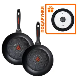 Набір сковорідок Smart Fry 26 см та 28см + Універсальна кришка 24см - 28см - мініатюра 10