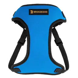 Шлея для собак дрібних порід Bronzedog Sport S 16х14х2 см блакитна - мініатюра 2