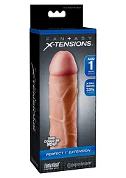 Насадка для пеніса Pipedream Perfect Extension Flesh 17.5 см тілесний - мініатюра 4