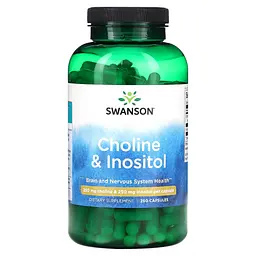 Холін та Інозитол Choline & Inositol 250 мг - 250 капсул