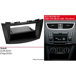 Перехідна рамка Suzuki Swift, Ertiga ACV 281292-03 - мініатюра 3