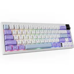 Bluetooth Клавіатура Ajazz AK650 Flying Fish Switch Purple RGB USB/Wireless/Bluetooth (AK650-FF-PWB) UA - мініатюра 3