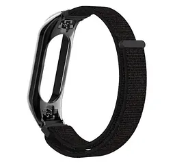 Нейлоновий ремінець для фітнес-браслета Xiaomi Mi Band 3 Black - мініатюра 3