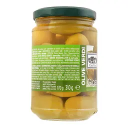Оливки Casa Rinaldi Olive Verdi Giganti з кісточкою 310 г (507143) - мініатюра 2