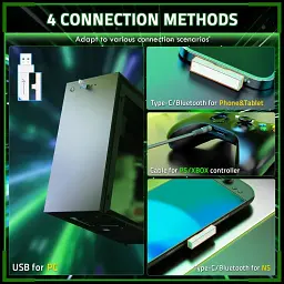 Ігрова гарнітура Attack Shark L80PRO Wireless, 2.4GHz/Bluetooth/3.5mm White (L80PROW_AS) - мініатюра 5