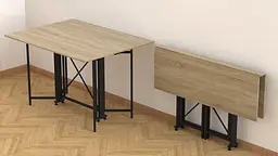 Стіл-книга трансформер Спайдер Ferrum-decor 750x1150x880 Чорний метал ДСП Дуб Сонома 16 мм (FRD-105091) - мініатюра 10