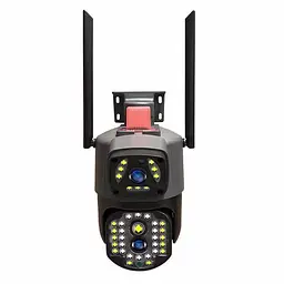Бездротова зовнішня IP камера V380 WI FI · Подвійна вулична камера відеоспостереження 2 об'єктиви 4MP+4MP з віддаленим доступом - мініатюра 2
