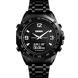 Наручний годинник чоловічий Skmei 1464 Black, 1464BK (12319)
