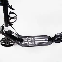 Самокат Best Scooter складаний 64х16х93-103 см Чорно-білий 000231310 - мініатюра 6