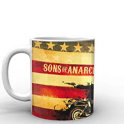 Кухоль GeekLand Сини Анархії Sons of Anarchy прапор SA.002.09 330 мл білий - мініатюра 2