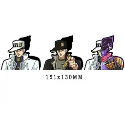Голографічна наклейка Неймовірні пригоди ДжоДжо Джотаро Куджо JoJo's Bizarre Adventure Joutarou Kuujou