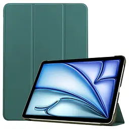 Чохол-книжка BeCover Smart Case для Apple iPad Air 13 M2/M3 (2024/2025) Темно-зелений (711613) - мініатюра 2
