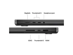 Ноутбук Apple MacBook Pro 16 2026 M5 Max/18CPU/40GPU/128GB/4TB with Nano-texture display Space Black (Z1MZ001DU) - мініатюра 7