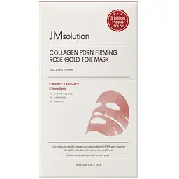 Маска антивікова Jmsolution Collagen Pdrn Firming Rose Gold Foil Mask 10 шт.