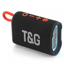 Портативна Bluetooth колонка-радіоприймач з підсвічуванням чорна TG396 5W