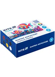 Фарби акрилові 6 кол. 20 мл KITE Creative (K-271)