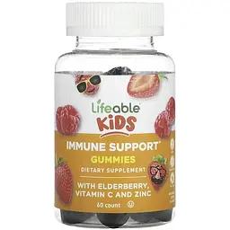 Імунний комплекс Lifeable Kids Immune Support 60 жувальних цукерок