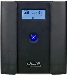 Джерело безперебійного живлення Powercom RPT-1500AP 4 розетки Schuko і дисплей LCD (00210225) - мініатюра 2