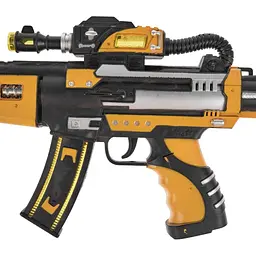 Іграшкова зброя ZIPP Toys Автомат світло-звуковий Зброя майбутнього Жовтий (819) - мініатюра 7