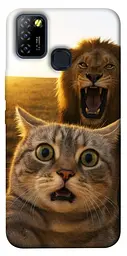 Чохол Demsky Shocked cat and lion для Infinix Hot 10 Lite