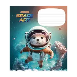 Зошит Школярик Space Art 12 аркушів лінія (012-3406L), в асортименті - мініатюра 5