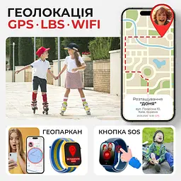 Дитячий смарт-годинник JETIX G100 4G зі змінним корпусом (в комплекті Чорний, Синій, Жовто-синій) - мініатюра 5