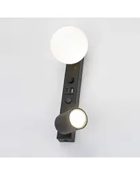 Бра, настінний світильник Tk Lighting 10152 Vox GU10+G9 2x10+6W IP20 Bk - мініатюра 2