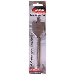 Свердло по дереву MasterTool пір'яне Granite 35 мм