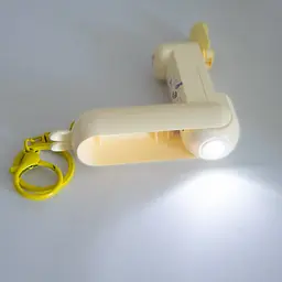 Вентилятор ручний жовтий акумуляторний USB вентилятор-брелок - мініатюра 6