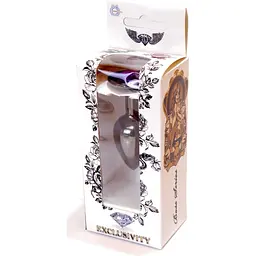 Анальна пробка Boss Of Toys Boss Series - Jewellery Dark Silver Plug Purple S, BS6400034, Срібний / Фіолетовий - мініатюра 7
