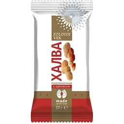 Набір халва Zolotoi Vek з арахісом 30 г (ящик 1.5 кг)