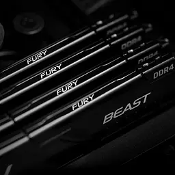 Модуль пам'яті для комп'ютера DDR4 16GB (2x8GB) 3600 MHz Fury Beast Black Kingston Fury (ex.HyperX) (KF436C17BBK2/16) - мініатюра 12