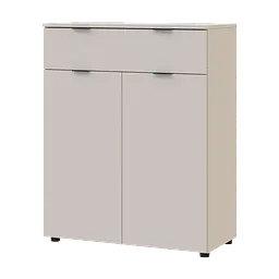 Комод Doros Рон 2 2 фасади 1 шухляда Кашемір 80х38х100 (41516044) - мініатюра 3