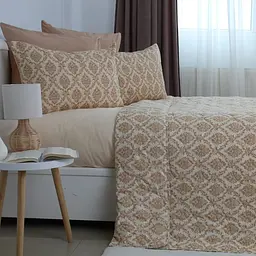 Покривало ТЕП євро з 1 наволочкою Elegante Cotton Beige Fantasy 4-04578_32780 220х240 см - мініатюра 3