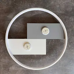 Світильник LED smart PICASSO-R+пульт 80W 3000-5000K IP20 круг біло-сірий Violux ( 220625 ) - мініатюра 5