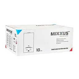 Газова колонка Mixxus GWH-0410 Basic Glass димохідна 10 л/хв (панель зі скла з малюнком) WH0025 - мініатюра 5