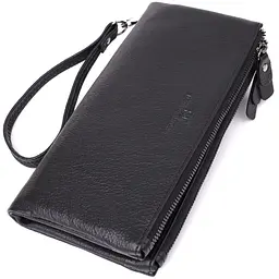 Практичний шкіряний гаманець на три відділення ST Leather 20,5х10,5х3 см acs0029687