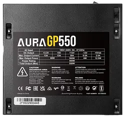 Блок живлення GAMDIAS AURA GP550 550W (4712960136984) - мініатюра 5