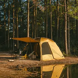 Намет Naturehike CNH22ZP028 двокімнатний гірчичний - мініатюра 3