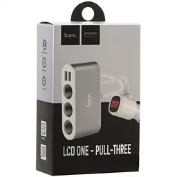 Автомобільний зарядний пристрій із розгалужувачем прикурювача Hoco Z13 Car Charger 2 USB 3 Cigarette Lighter - мініатюра 2