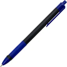 Ручка автоматична кулькова Radius №0258 TRIXO синя,чорний корпус(12)