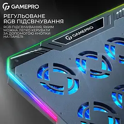 Підставка для ноутбука GamePro Black охолоджувальна (CP1040) - мініатюра 12
