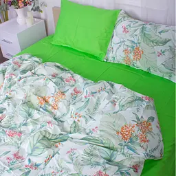 Підковдра на блискавці MirSon Natural flowers 22-1355, сатин, 220х240 см, різнокольорова - мініатюра 4
