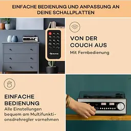 Стереосистема програвач вінілу Auna Oxford SE DAB+/FM BT (10040052) - мініатюра 3