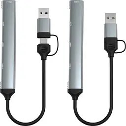 Концентратор Dynamode 5-in-1 USB Type-C/Type-A to 1хUSB3.0, 2xUSB 2.0, card-reader SD/MicroSD (DM-UH-514) - мініатюра 4