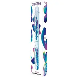 Прозорий двосторонній фалоімітатор Alive Supreme Jelly Dildo - мініатюра 2