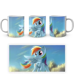 Кухоль GeekLand My little pony Мій маленький поні Веселка Деш MLP 02 330 мл білий - мініатюра 4