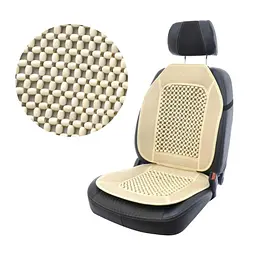 Накидка масажер льон кругла кісточка Elegant MAX 47х100см Бежева (100 654)