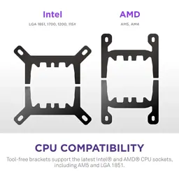 Система рідинного охолодження NZXT Kraken Plus V2 360mm AIO liquid cooler w/Displ (RL-KN360-B2) - мініатюра 8